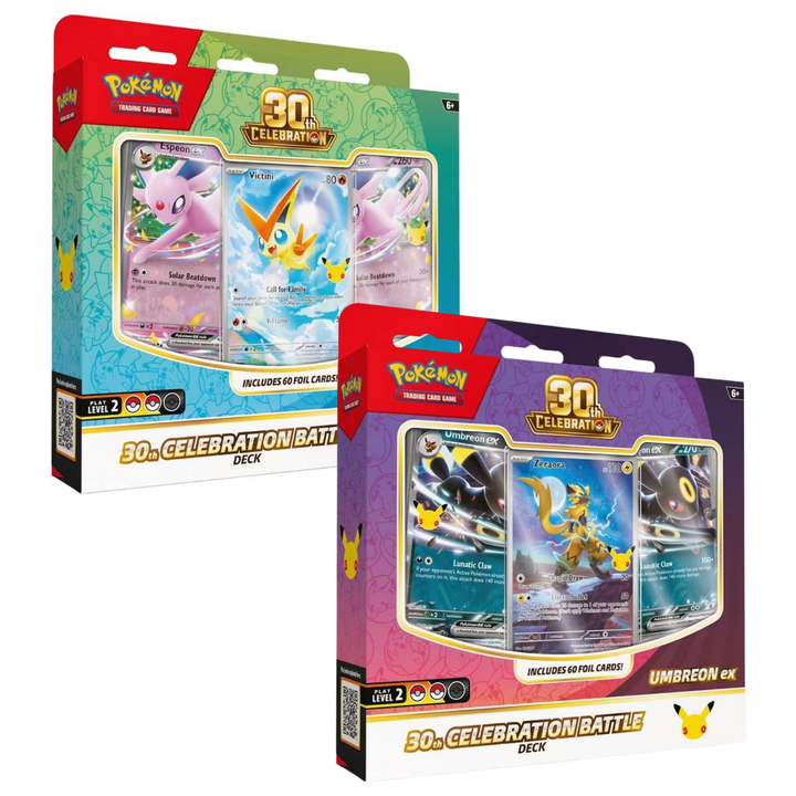 Deck Combat Deluxe 30th Celebration – Espeon ex / Umbreon ex | POKÉMON | Anglais (Précommande)